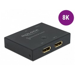 Przełącznik Splitter Displayport ->2x Displayport 8k 30hz Delock