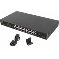 Switch Lanberg Rsfe-24p-2c-360 24x 100Mb POE+/2x Combo Rack 19" Gigabit Ethernet 360W