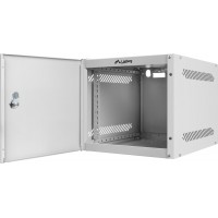 Szafa Instalacyjna Rack Wisząca 10" 4u 280x310 Szara Drzwi Metalowe Lanberg Flat Pack