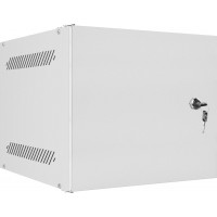 Szafa Instalacyjna Rack Wisząca 10" 4u 280x310 Szara Drzwi Metalowe Lanberg Flat Pack