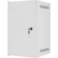 Szafa Instalacyjna Rack Wisząca 10" 9u 280x310 Szara Drzwi Metalowe Lanberg Flat Pack