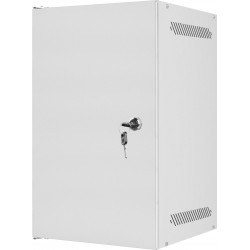 Szafa Instalacyjna Rack Wisząca 10" 9u 280x310 Szara Drzwi Metalowe Lanberg Flat Pack