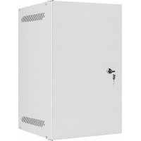 Szafa Instalacyjna Rack Wisząca 10" 9u 280x310 Szara Drzwi Metalowe Lanberg Flat Pack