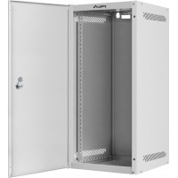 Szafa Instalacyjna Rack Wisząca 10" 12u 280x310 Szara Drzwi Metalowe Lanberg Flat Pack