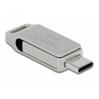 Pendrive Delock 64GB USB-C+USB-A 3.1 Gen 2 Metalowa Obudowa