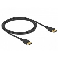 Kabel Displayport M/M 20 Pin V1.4 2m 8k Bez Zatrzasku Czarny Delock