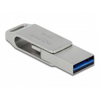 Pendrive Delock 128GB USB-C+USB-A 3.1 Gen 2 Metalowa Obudowa