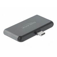 Stacja Dokująca Dla Ipad Pro USB-C(M)->1x USB-C,1x USB-C+PD, HDMI 4k, Minjack Delock