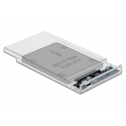 Obudowa HDD/SSD Zewnętrzna Delock SATA 2.5" USB-C 3.1 Gen 2 Przezroczysta Beznarzędziowa