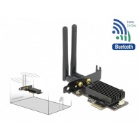 Bezprzewodowa Karta Sieciowa PCI-Express Delock Ax2400 Dual Band 2.4/5 GHz Zewnętrzne Anteny Bt 5.1