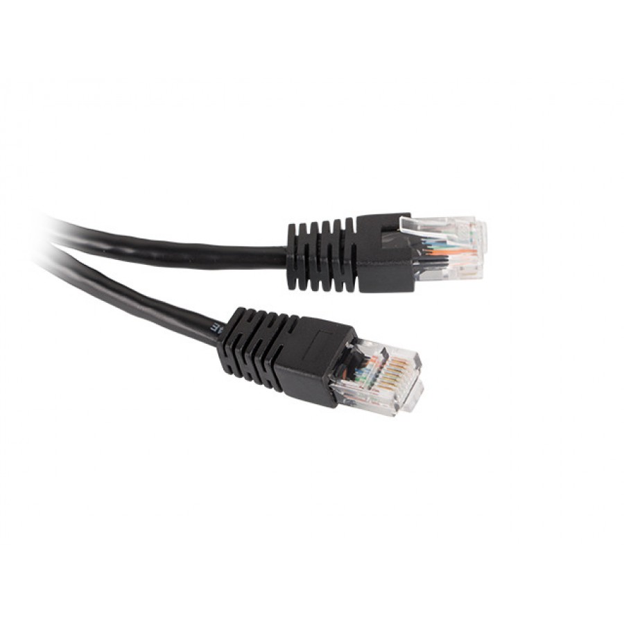 Patchcord Kat.5e 5m Czarny Fluke Passed Lanberg 10-Pack