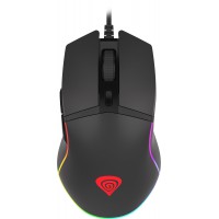 Mysz Dla Graczy Genesis Krypton 220 6400dpi RGB Czarna Gamingowa Programowalna