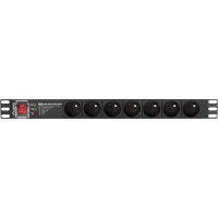 Listwa Zasilająca Rack PDU Pro 19" Lanberg 1u 16A 7x 230V Pl SPD-3MP 2m Czarna