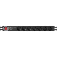 Listwa Zasilająca Rack PDU Pro 19" Lanberg 1u 16A 7x Schuko SPD-3MP 2m Czarna