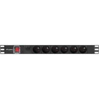 Listwa Zasilająca Rack PDU 19" Lanberg 1u 16A 6x 230V Pl 2m Czarna