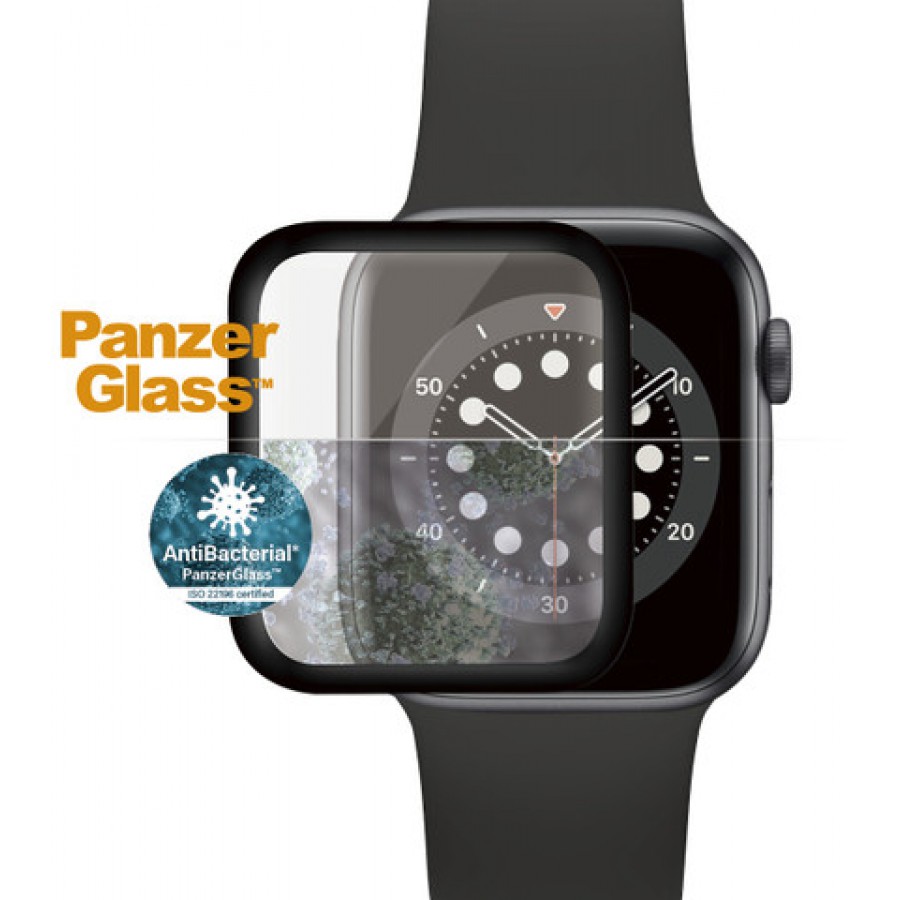 Szkło Panzerglass Do Apple Watch 4/5/6/Se 44mm Antybakteryjne Czarny