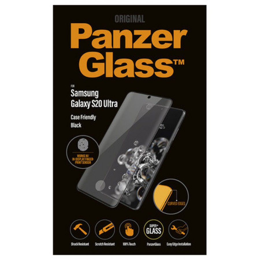 Szkło Hartowane Panzerglass Do Samsung Galaxy S20 Ultra Czarny Do Etui