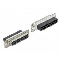 Adapter D-Sub 25 Pin(F)->RJ45 Zestaw Montażowy Szary Delock