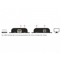 Odbiornik Delock HDMI/Minijack 3.5 Mm/ RJ-45 Video Over IP Czarny