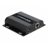 Nadajnik Delock HDMI/Minijack 3.5 Mm/RJ-45 Video Over IP Czarny