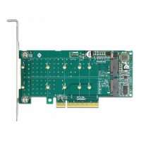 Karta PCI Express X8->2 X M.2 Key M Internal Low Profile Delock