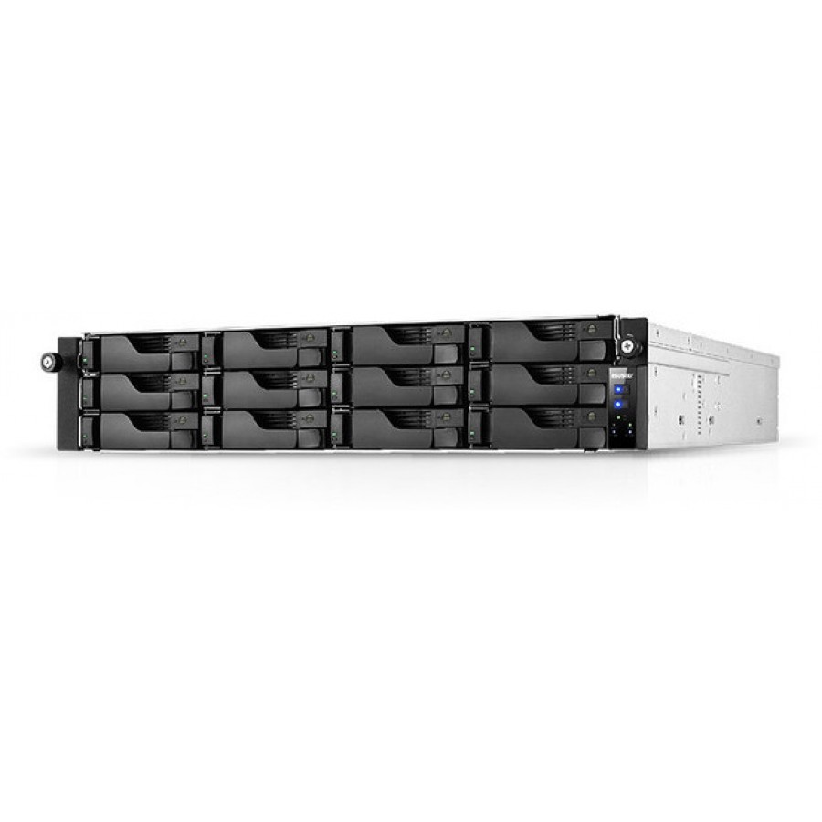 Sieciowy Serwer Plików Nas Asustor Lockerstor 12R Pro AS7112RDX 12-Dyskowy Rack 2u 2x M.2 + Szyny