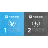 Chusteczki Czyszczące Natec Raccoon 2in1 Cleaning Wipes Wet-Dry 50-Pack