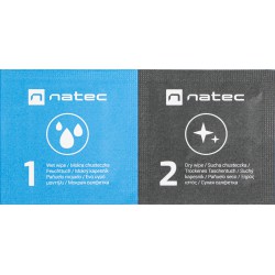 Chusteczki Czyszczące Natec Raccoon 2in1 Cleaning Wipes Wet-Dry 50-Pack