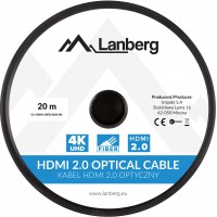 Kabel HDMI M/M V2.0 20m Czarny Optyczny AOC Lanberg