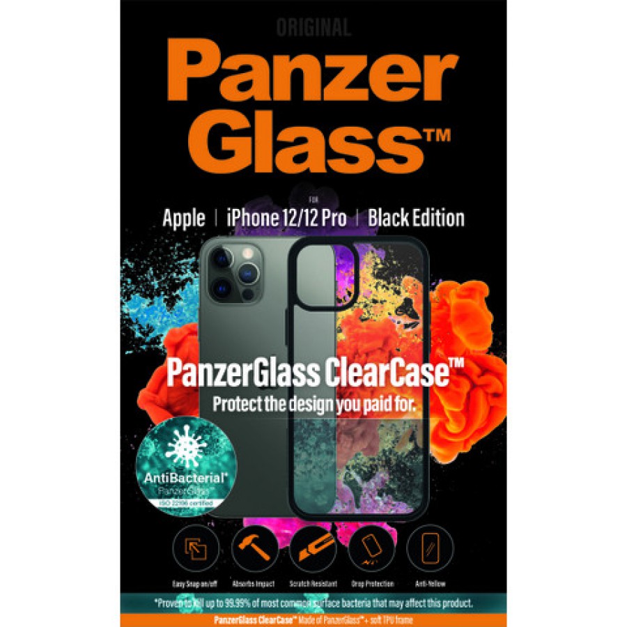 Etui Panzerglass Do Iphone 12/12 Pro Antybakteryjne Czarny