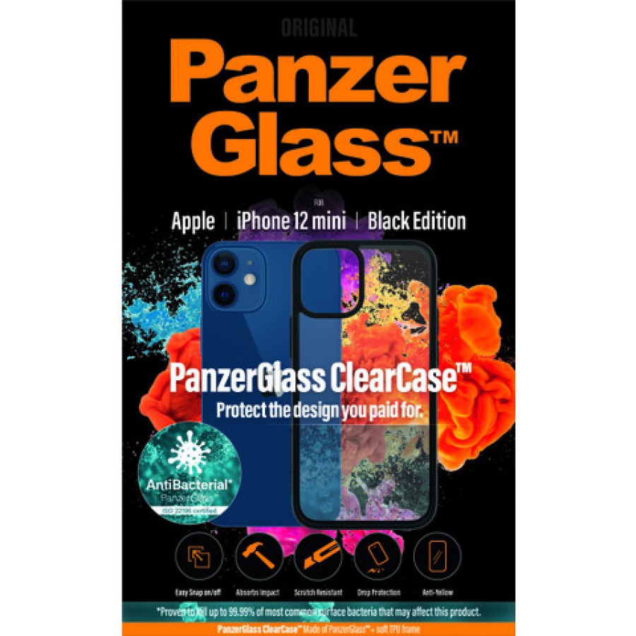 Etui Panzerglass Do Iphone 12 Mini Antybakteryjne Czarny