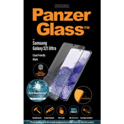 Szkło Hartowane Panzerglass Do Samsung Galaxy S21 Ultra Antybakteryjne Czarny Do Etui