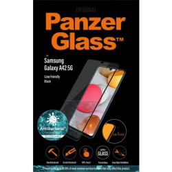 Szkło Hartowane Panzerglass Do Samsung Galaxy A42 5g Antybakteryjne Czarny Do Etui