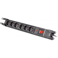 Listwa Zasilająca Rack 19" Armac M6 1.5m 6x 230V Czarna