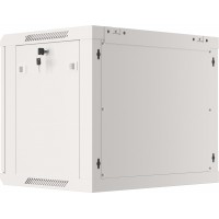 Szafa Instalacyjna Rack Wisząca 19" 9u 600x450 Szara Drzwi Metalowe Lanberg Flat Pack