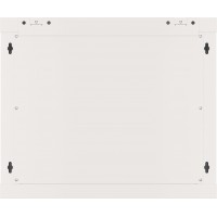 Szafa Instalacyjna Rack Wisząca 19" 9u 600x450 Szara Drzwi Metalowe Lanberg Flat Pack