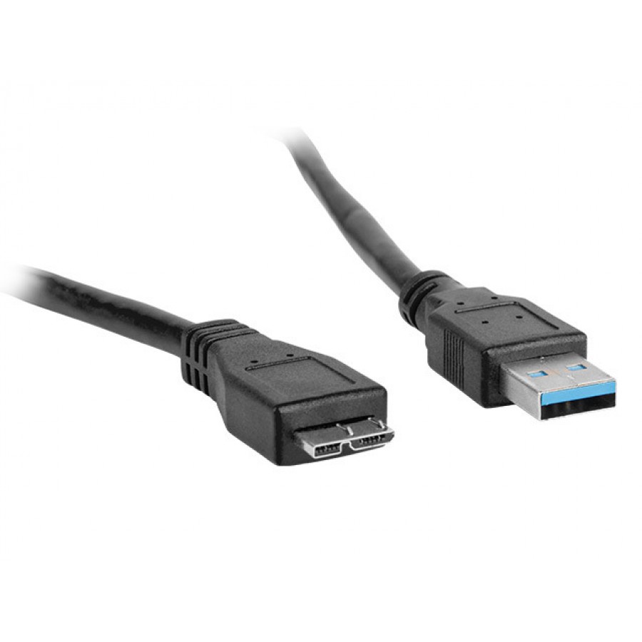 Kabel USB Micro(M)->USB-A(M) 3.0 0.5m Czarny Lanberg-Oem