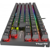 Klawiatura Dla Graczy Genesis Thor 300 Tkl RGB Cz/Sk Podświetlenie Mechaniczna Red Switch Software