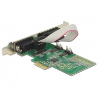 Karta PCI Express X1->4x Serial RS-232 Delock