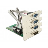 Karta PCI Express X1->4x Serial RS-232 Delock