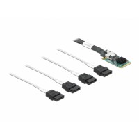 Karta Mini PCIE->4x SATA 6Gb/s + Mini Sas Sff-8087 36 Pin(F) Delock