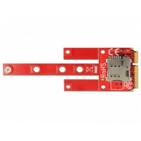 Karta Mini PCIe->M.2 Key B + Gniazdo Micro Sim Delock