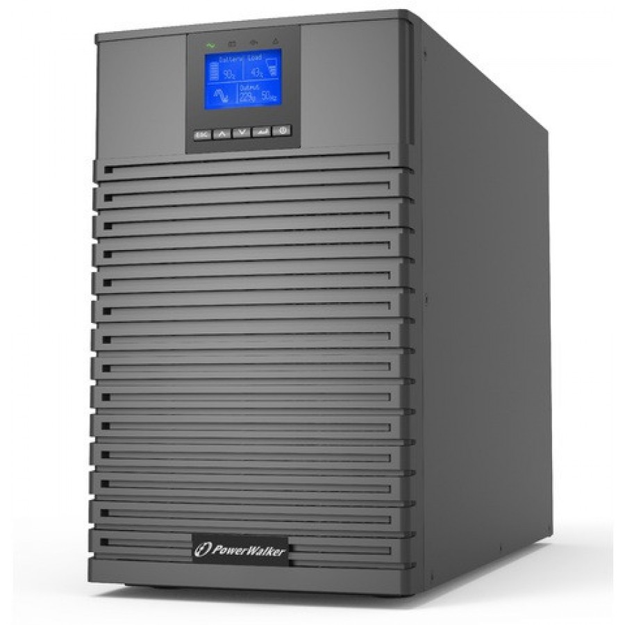 UPS Powerwalker On-Line 1/1 Fazy 2000 VA Ict Iot Pf1 USB/RS-232, 8 X IEC C13, C19 Epo, Wolnostojący