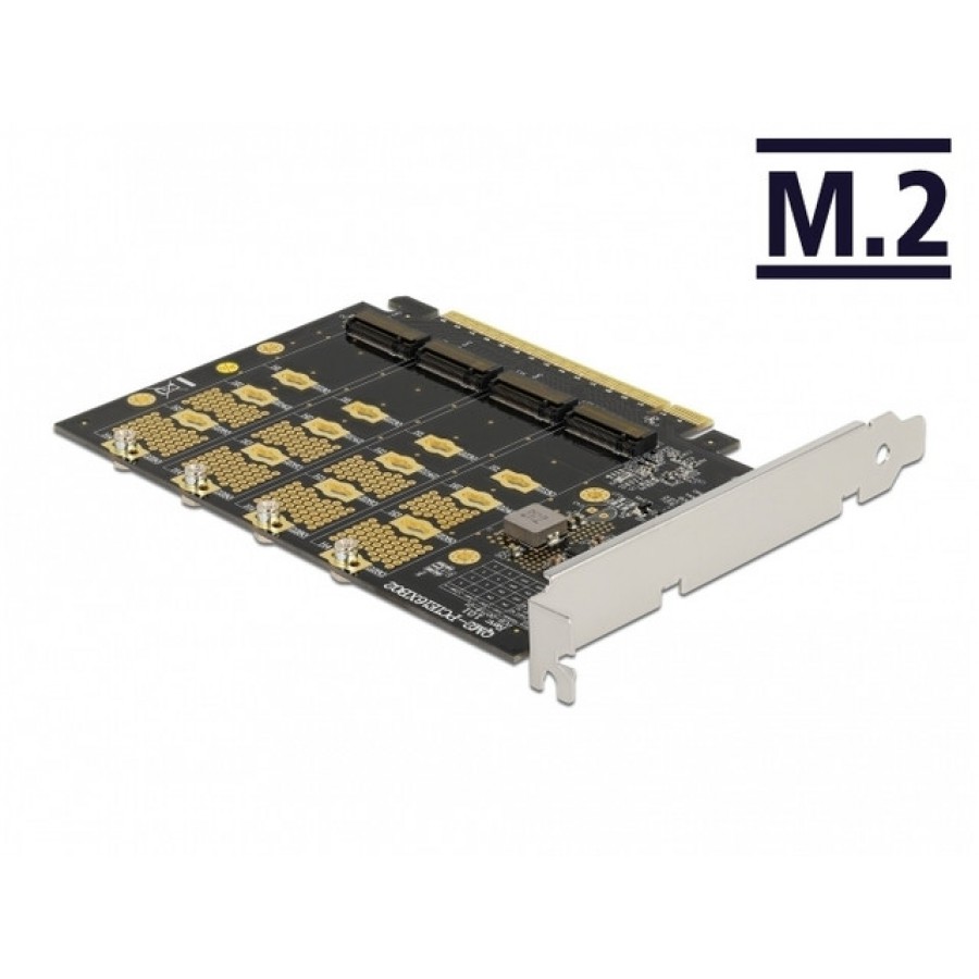 Karta PCI Express X16->4x M.2 Key M Nvme Delock