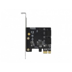 Karta PCI Express X1->4x Sata Low Profile Form Factor Delock