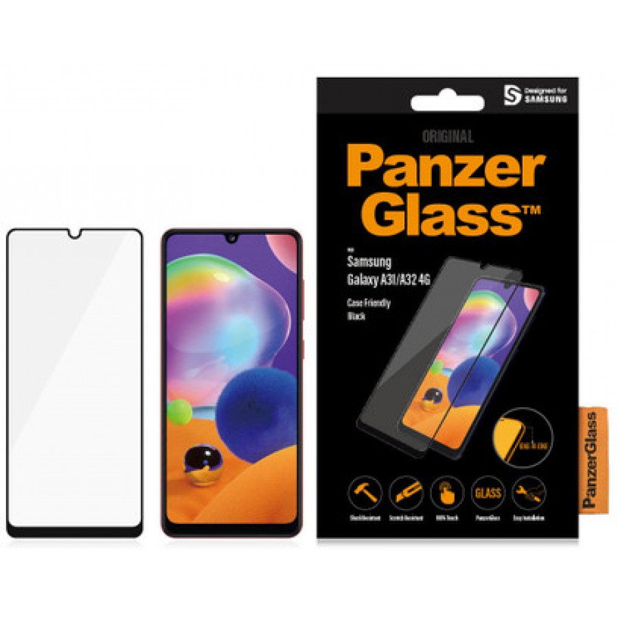 Szkło Hartowane Panzerglass Do Samsung Galaxy A31/A32 4g Czarny