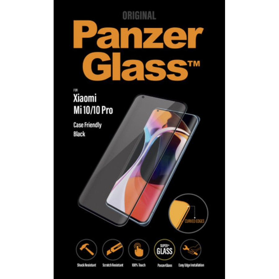 Szkło Hartowane Panzerglass Do Xiaomi Mi 10/10 Pro Czarny Do Etui