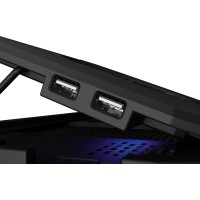 Podstawka Chłodząca Pod Laptopa Genesis Oxid 850 RGB 15.6"-17.3" Z 5 Wentylatorami, Podświetlenie