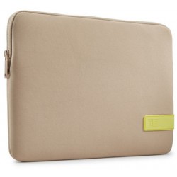 Etui Na Macbook Pro Case Logic Reflect Sleeve 13" Brązowe Taupe/Sunny Lime