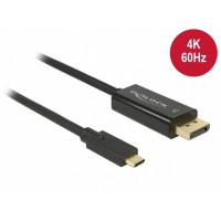 Kabel USB-C(m)->Displayport(m) 3m 4k 60Hz Displayport Alternate Mode Czarny Delock